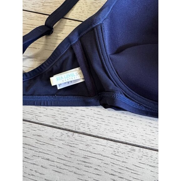 Sea level Cross Front Molded Underwire Bikini Top size US 8 - Picture 7 of 7